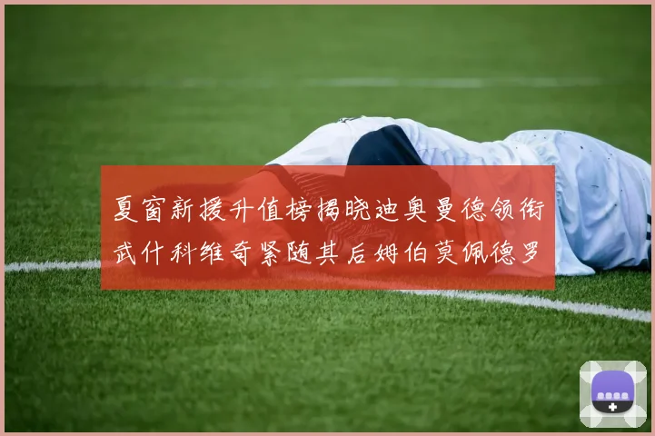 夏窗新援升值榜揭晓迪奥曼德领衔武什科维奇紧随其后姆伯莫佩德罗表现抢眼